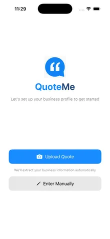 Quick onboarding setup